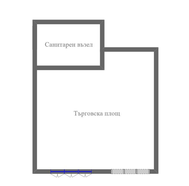 Магазин в Бургас, Братя Миладинови - 28 кв.м за 608 €/кв.м - Снимка #1
