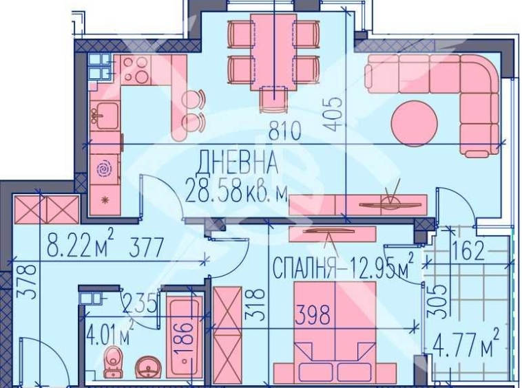Двустаен апартамент в Пловдив, Изгрев - 85 кв.м за 1213 €/кв.м - Снимка #1