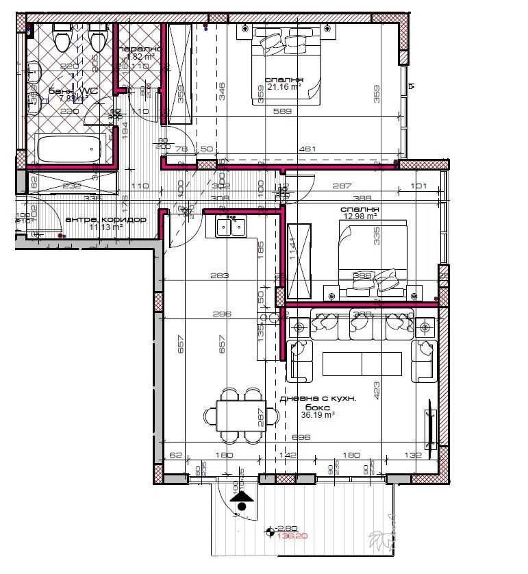 Тристаен апартамент в Варна, Възраждане 2 - 100 кв.м за 950 €/кв.м - Снимка #1