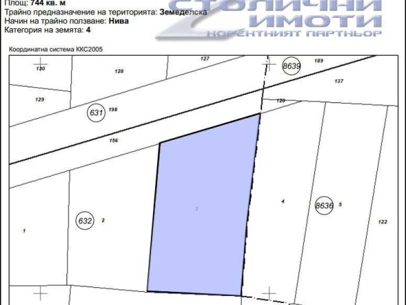 Парцел в София, Левски Г - 744 кв.м за 142 €/кв.м - Снимка #1