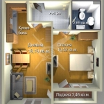 Двустаен апартамент в Бургас, Меден рудник - зона А - 55 кв.м за 1064 €/кв.м - Снимка #1