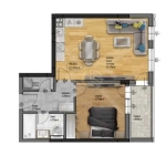 Двустаен апартамент в Пловдив, Остромила - 71 кв.м за 984 €/кв.м - Снимка #1