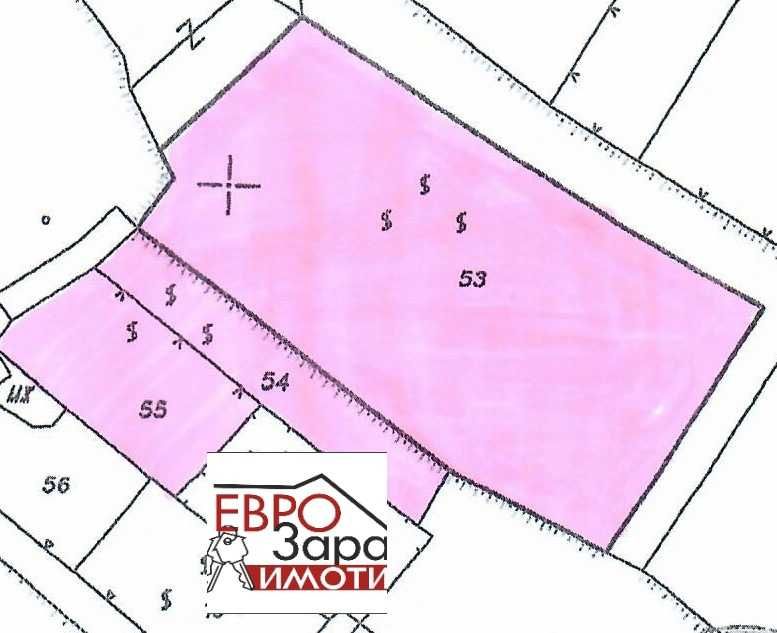 Парцел в с. Пряпорец, Област Стара Загора - 3844 кв.м за 14 €/кв.м - Снимка #1