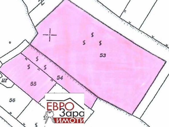 Парцел в с. Пряпорец, Област Стара Загора - 3844 кв.м за 27 €/кв.м - Снимка #1