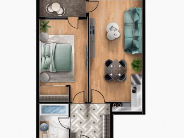 Двустаен апартамент в Банкя - 63 кв.м за 1826 €/кв.м - Снимка #1