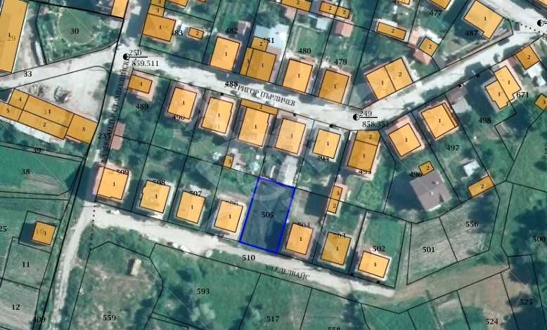 Парцел в Добринище - 464 кв.м за 49 €/кв.м - Снимка #1