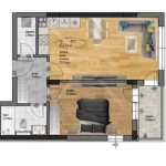 Двустаен апартамент в Пловдив, Остромила - 73 кв.м за 481 €/кв.м - Снимка #1