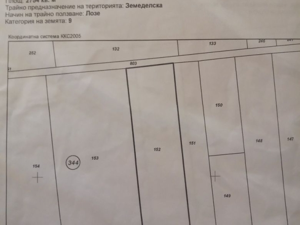 Парцел в Карлово - 2754 кв.м за 3 €/кв.м - Снимка #1