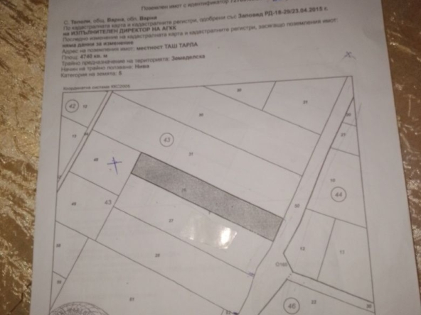 Парцел в с. Тополи, Област Варна - 8443 кв.м за 35 €/кв.м - Снимка #1