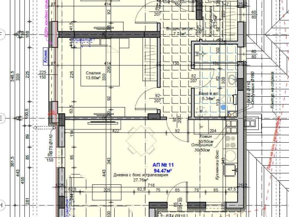 Тристаен апартамент в Стара Загора, Три чучура - север - 118 кв.м за 406 €/кв.м - Снимка #1