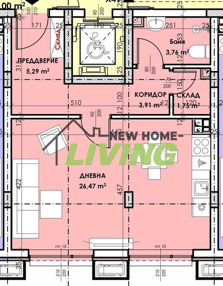 Едностаен апартамент в Пловдив, Остромила - 57 кв.м за 1200 €/кв.м - Снимка #1