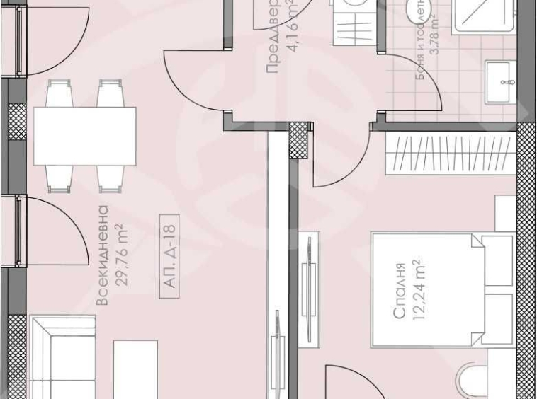 Двустаен апартамент в Пловдив, Остромила - 75 кв.м за 551 €/кв.м - Снимка #1