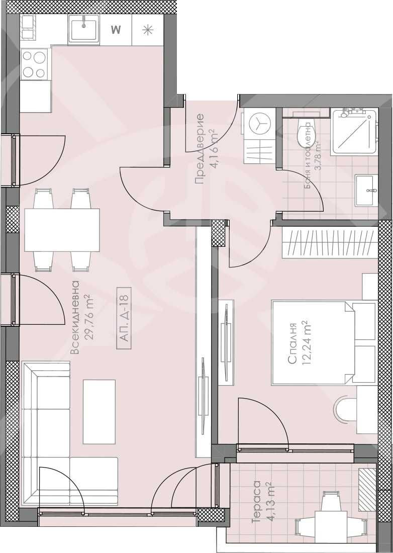 Двустаен апартамент в Пловдив, Остромила - 75 кв.м за 551 €/кв.м - Снимка #1