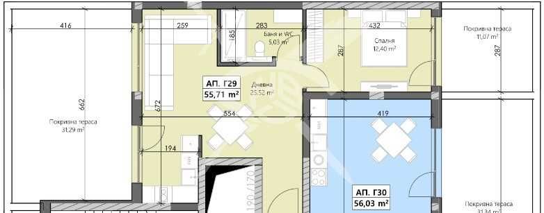 Двустаен апартамент в Пловдив, Кършияка - 113 кв.м за 499 €/кв.м - Снимка #1