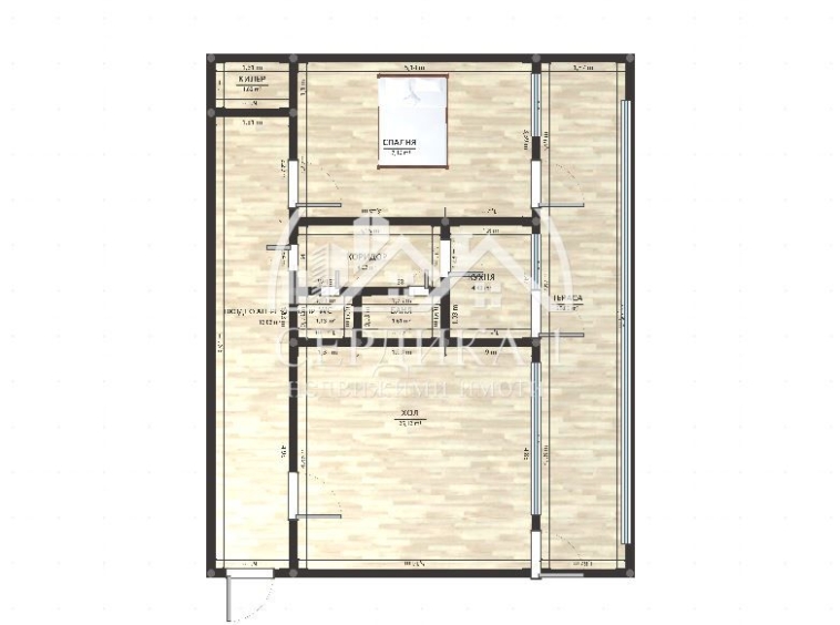 Двустаен апартамент в София, Толстой - 63 кв.м за 2286 €/кв.м - Снимка #1