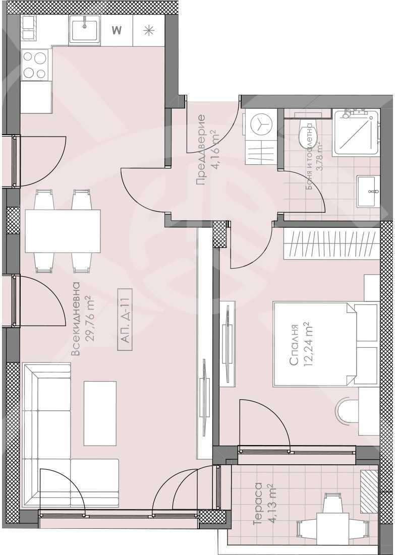 Двустаен апартамент в Пловдив, Остромила - 75 кв.м за 1081 €/кв.м - Снимка #1