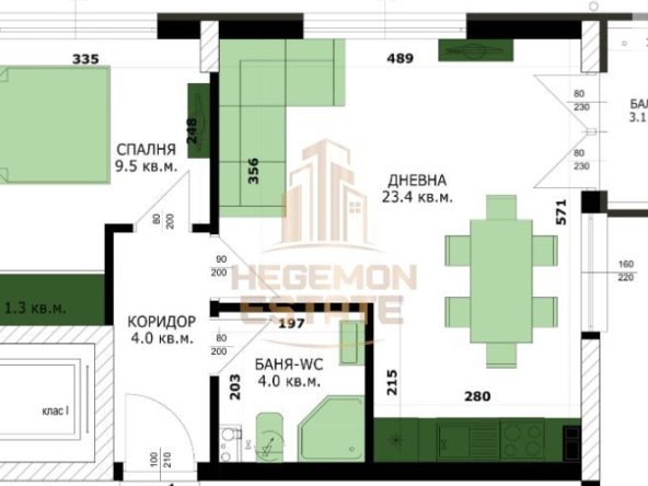 Двустаен апартамент в Варна, Кайсиева градина - 60 кв.м за 1267 €/кв.м - Снимка #1