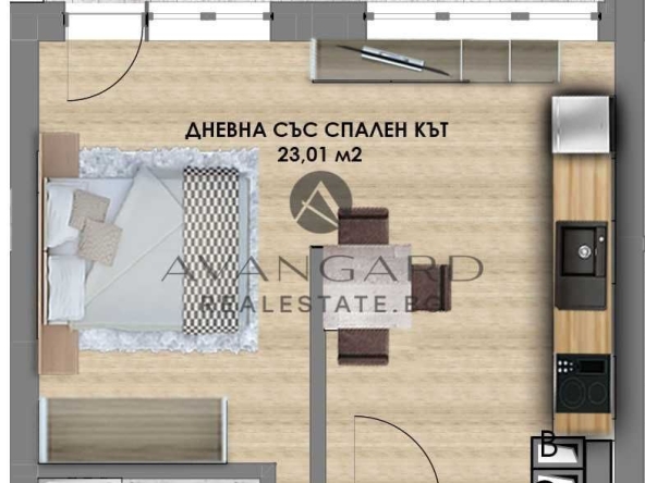 Едностаен апартамент в Пловдив, Христо Смирненски - 62 кв.м за 920 €/кв.м - Снимка #1