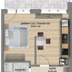 Едностаен апартамент в Пловдив, Христо Смирненски - 61 кв.м за 920 €/кв.м - Снимка #1