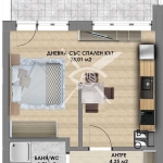 Двустаен апартамент в Пловдив, Христо Смирненски - 61 кв.м за 986 €/кв.м - Снимка #1