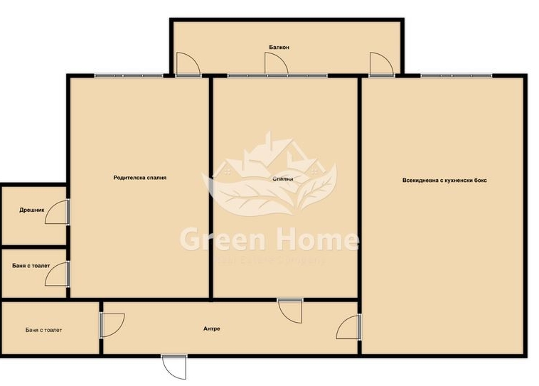 Тристаен апартамент в Варна, Младост 1 - 115 кв.м за 1339 €/кв.м - Снимка #1