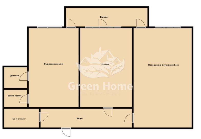 Тристаен апартамент в Варна, Младост 1 - 115 кв.м за 1339 €/кв.м - Снимка #1