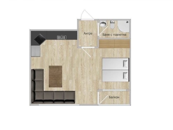 Едностаен апартамент в София, Манастирски ливади - 38 кв.м за 4079 €/кв.м - Снимка #1