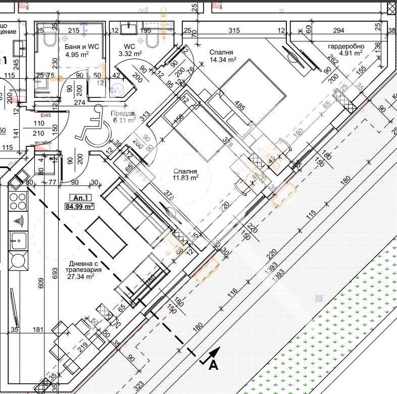 Тристаен апартамент в Пловдив, Тракия - 97 кв.м за 1060 €/кв.м - Снимка #1