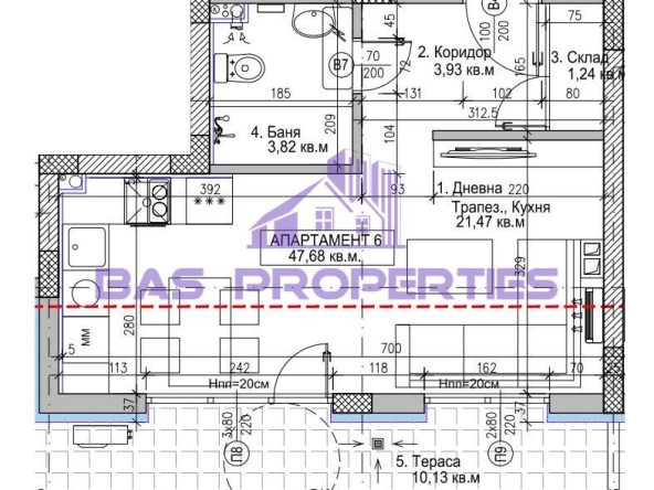 Едностаен апартамент в София, Модерно предградие - 55 кв.м за 1400 €/кв.м - Снимка #1