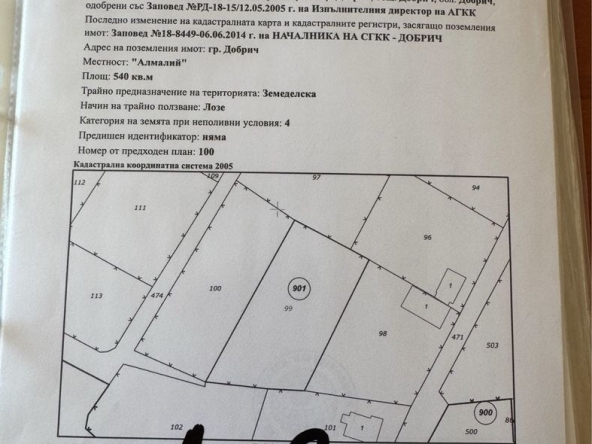 Земеделски имот в Добрич, Център -  кв.м за 12750 €/дка - Снимка #1