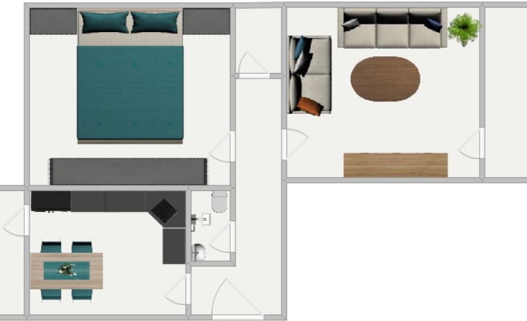 Двустаен апартамент в София, Дружба 1 - 65 кв.м за 1059 €/кв.м - Снимка #1