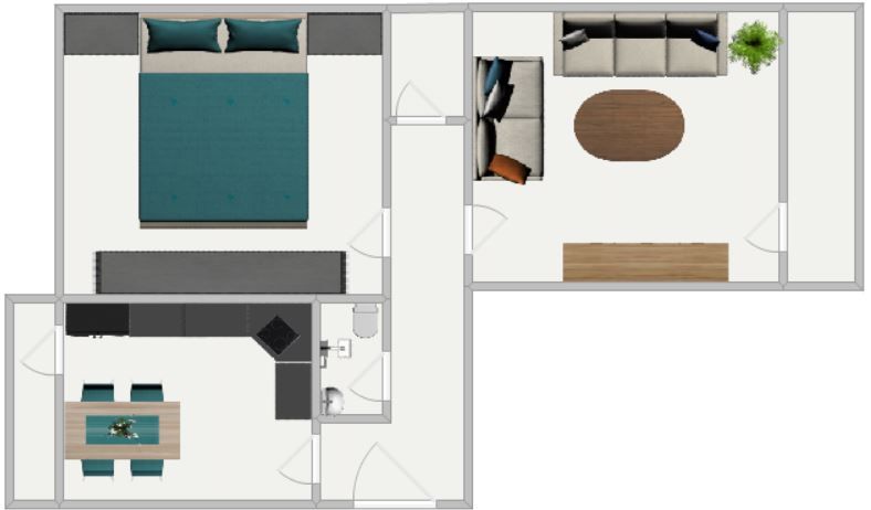 Двустаен апартамент в София, Дружба 1 - 65 кв.м за 1059 €/кв.м - Снимка #1