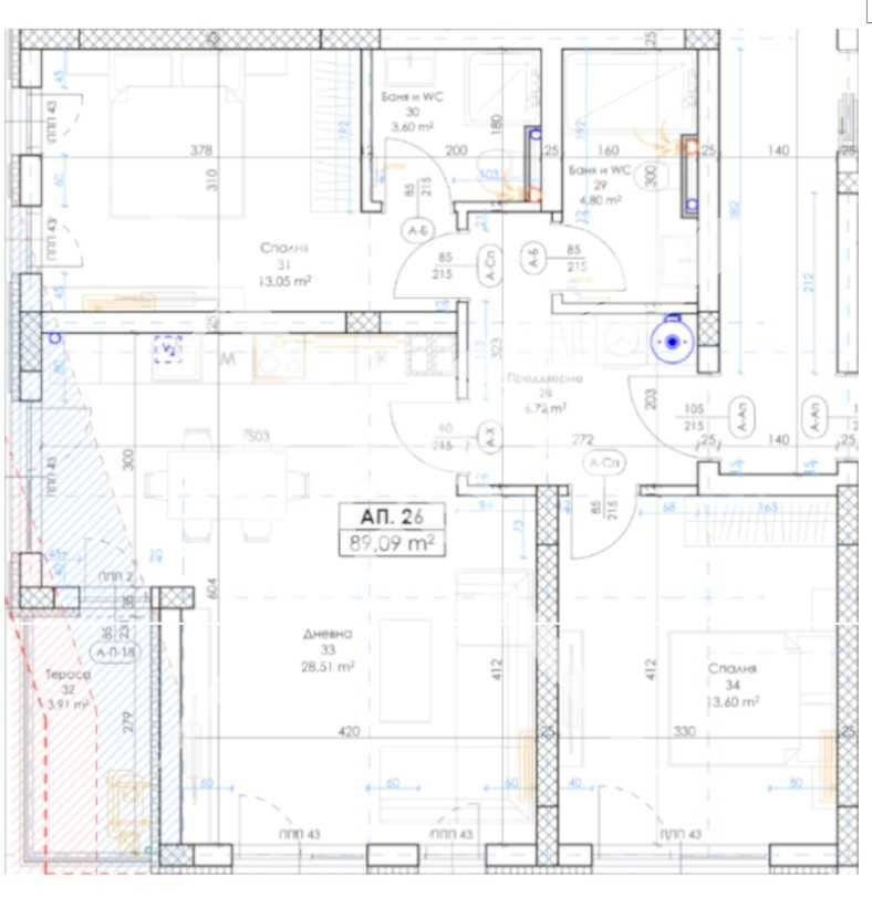 Тристаен апартамент в София, Хладилника - 105 кв.м за 1109 €/кв.м - Снимка #1