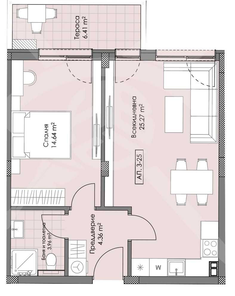 Двустаен апартамент в Пловдив, Остромила - 73 кв.м за 1124 €/кв.м - Снимка #1