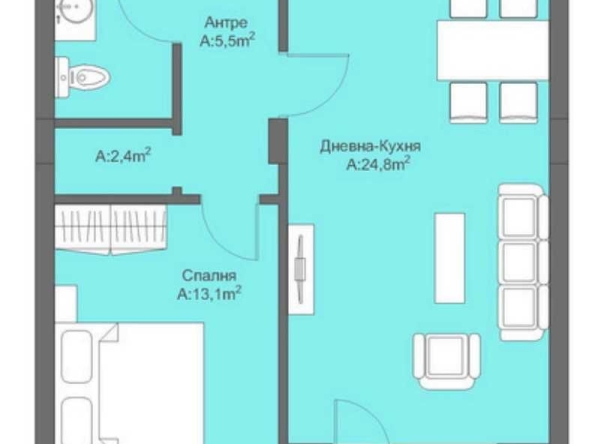 Тристаен апартамент в Велинград - 96 кв.м за 485 €/кв.м - Снимка #1