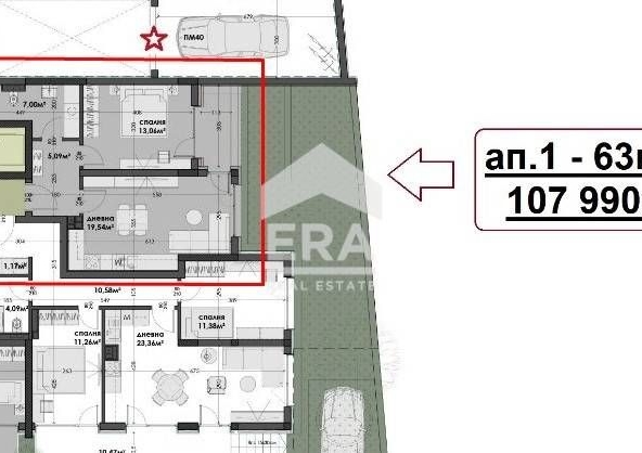 Двустаен апартамент в Варна, Изгрев - 62 кв.м за 888 €/кв.м - Снимка #1