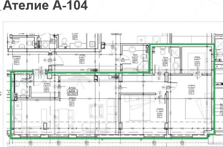 Тристаен апартамент в София, Малинова долина - 107 кв.м за 1607 €/кв.м - Снимка #1