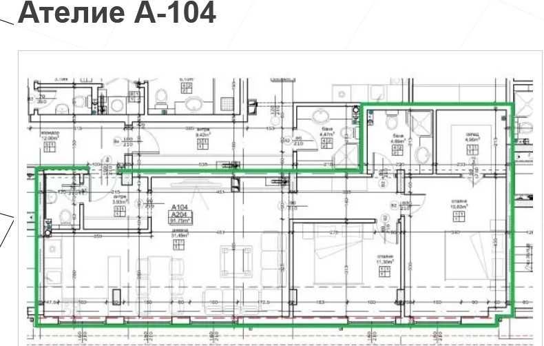 Тристаен апартамент в София, Малинова долина - 107 кв.м за 1607 €/кв.м - Снимка #1