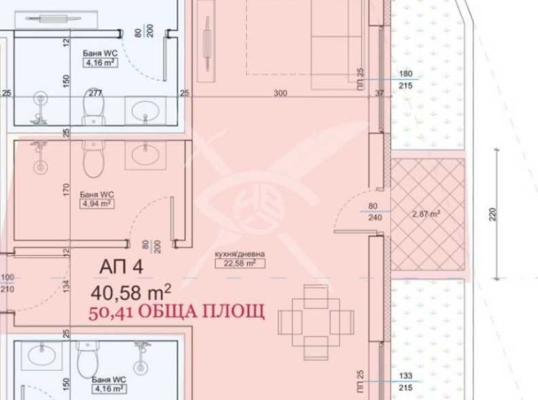Двустаен апартамент в Приморско - 50 кв.м за 1840 €/кв.м - Снимка #1