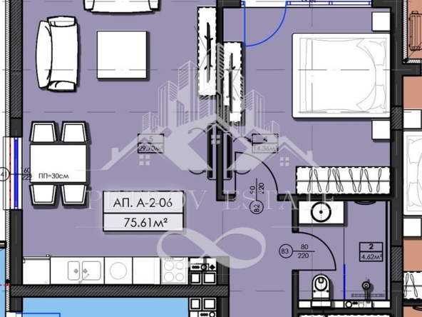 Двустаен апартамент в Велинград - 87 кв.м за 997 €/кв.м - Снимка #1