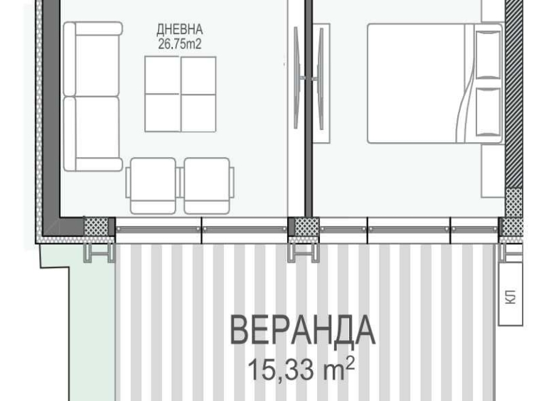 Двустаен апартамент в Пловдив, Христо Смирненски - 57 кв.м за 2619 €/кв.м - Снимка #1