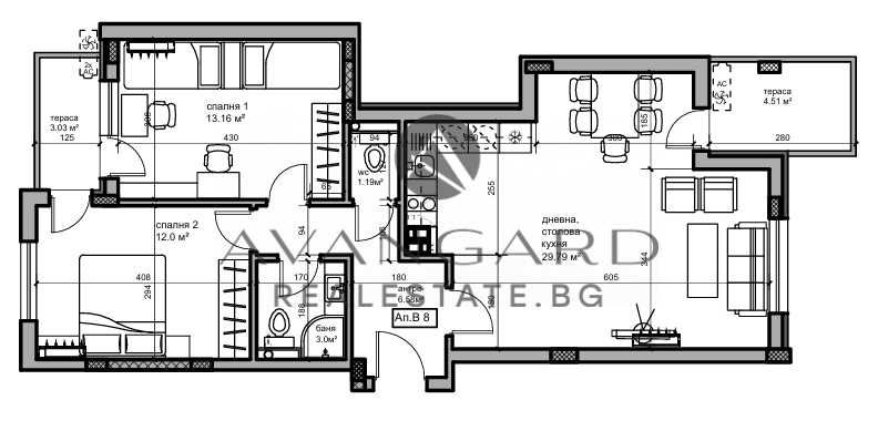Тристаен апартамент в Пловдив, Кючук Париж - 109 кв.м за 1400 €/кв.м - Снимка #1