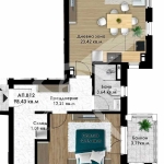 Тристаен апартамент в Пловдив, Остромила - 114 кв.м за 481 €/кв.м - Снимка #1