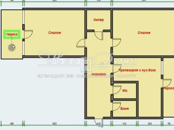 Тристаен апартамент в Варна, Лятно кино Тракия - 73 кв.м за 1985 €/кв.м - Снимка #1