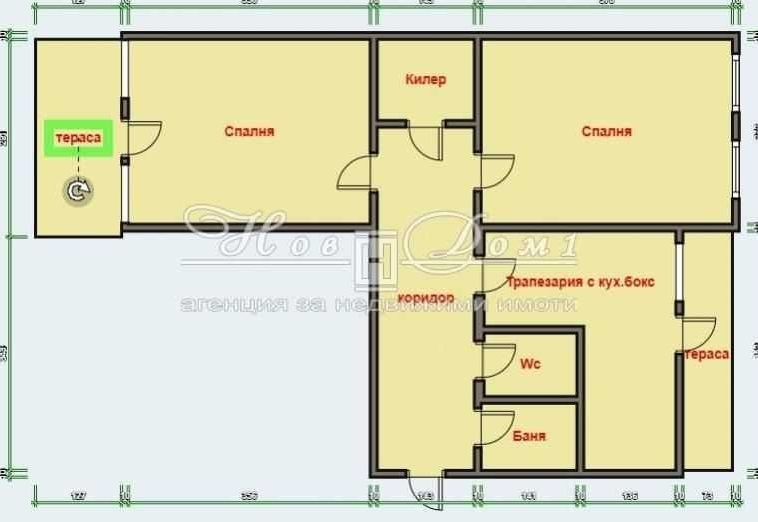 Тристаен апартамент в Варна, Лятно кино Тракия - 73 кв.м за 1985 €/кв.м - Снимка #1