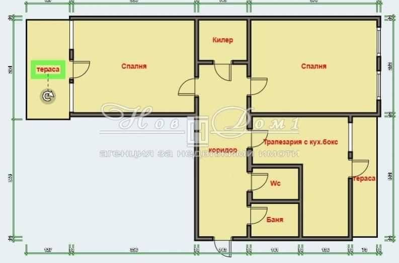 Тристаен апартамент в Варна, Лятно кино Тракия - 73 кв.м за 1985 €/кв.м - Снимка #1