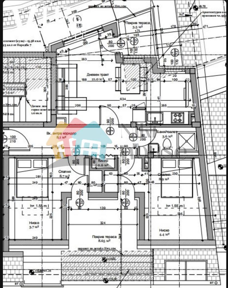 Тристаен апартамент в Варна, Христо Ботев - 110 кв.м за 742 €/кв.м - Снимка #1
