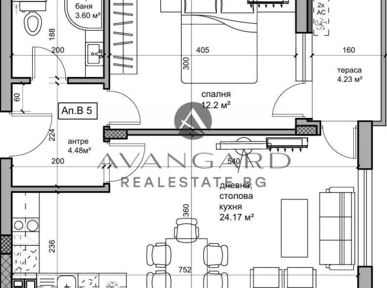 Двустаен апартамент в Пловдив, Кючук Париж - 70 кв.м за 1350 €/кв.м - Снимка #1