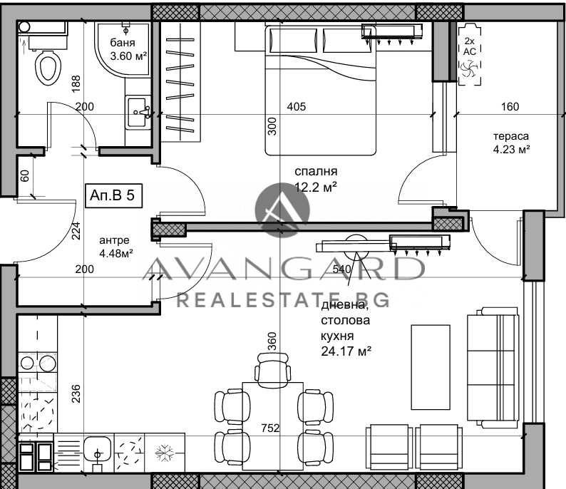 Двустаен апартамент в Пловдив, Кючук Париж - 70 кв.м за 1350 €/кв.м - Снимка #1