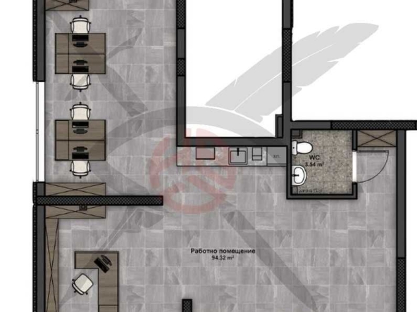 Офис в София, Люлин 4 - 131 кв.м за 1301 €/кв.м - Снимка #1